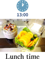 13:00 Lunch time