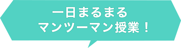 一日まるまるマンツーマン授業